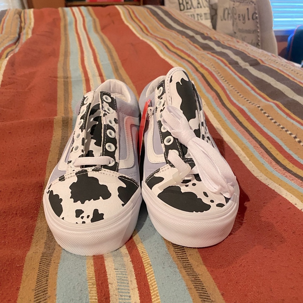 Cow print Vans